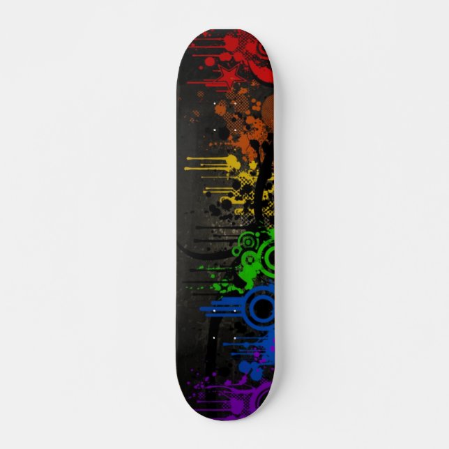 Rainbow Vector Skateboard (Front)