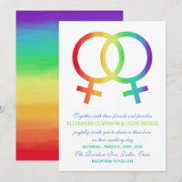Rainbow Venus Symbol | Lesbian Wedding