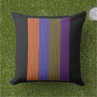 Rainbow Vertical Strips + Trim Decorative Black