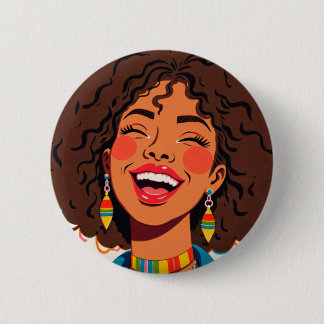 Rainbow Vibes 2 Inch Round Button