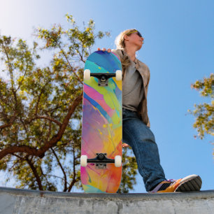 Rainbow Vibrant Spectrum Skateboard