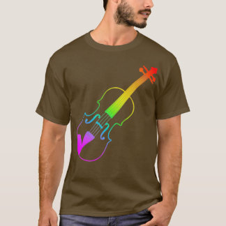 Rainbow Violin 1 T-Shirt