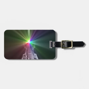 Rainbow Violin Luggage Tag