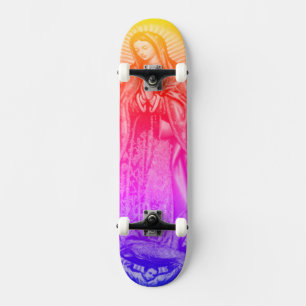 Rainbow Virgin Mary Skateboard Deck