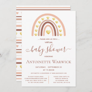 Rainbow Virtual Baby Shower Invitation