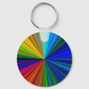 Rainbow Vortex Keychain