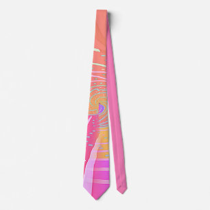 Rainbow Vortex Swirl  Tie