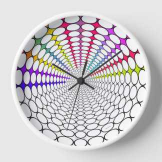 Rainbow Vortex Wall Clock