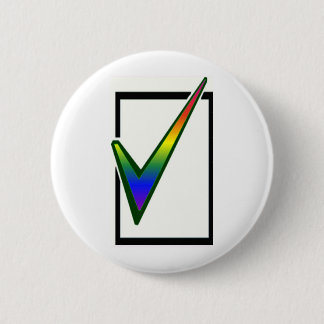 rainbow vote 2 inch round button