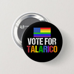 Rainbow Vote for Talarico 2026 Election 2 Inch Round Button