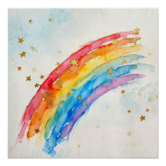 Rainbow Wall Art. Poster
