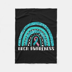 Rainbow Warrior Brca Awareness Fleece Blanket