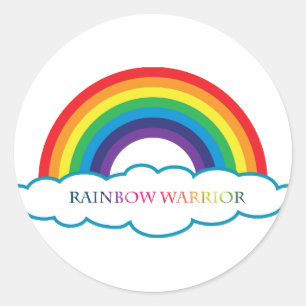Rainbow Warrior collections Classic Round Sticker
