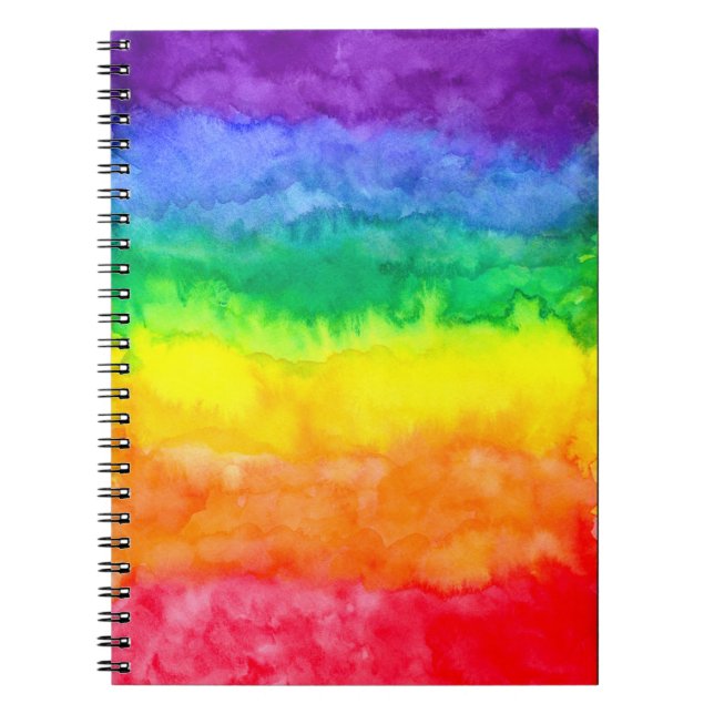 Rainbow Wash Notebook (Front)