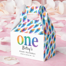 Rainbow Watercolor 1st Birthday | Colorful Baby 