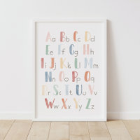 Rainbow Watercolor Alphabet ABC Classroom Decor