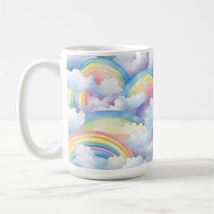 Rainbow Watercolor Mug