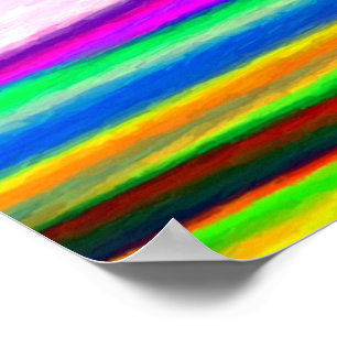 Rainbow Watercolors Poster