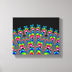 Rainbow Waterfall - Fractal Art Canvas Print