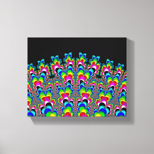 Rainbow Waterfall - Fractal Art Canvas Print (Front)