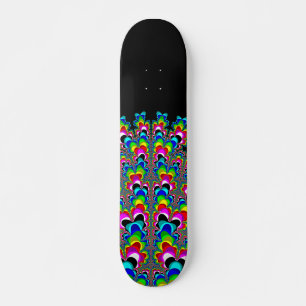 Rainbow Waterfall - Fractal Art Skateboard
