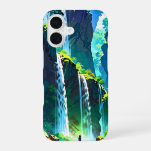 Rainbow Waterfall iPhone 16 Case