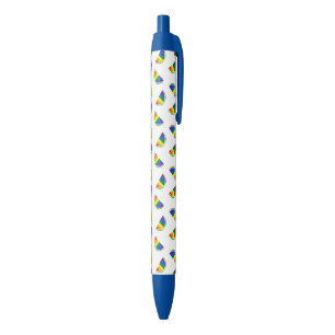 Rainbow Watermelon Pattern Blue Ink Pen