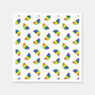 Rainbow Watermelon Pattern Napkin