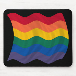 Rainbow Wave Mouse Pad