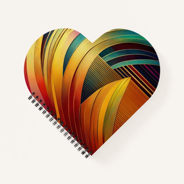 Rainbow Wave Notebook (Front)