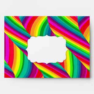 Rainbow Waves A7 Envelope