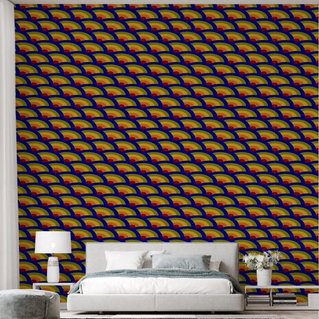 rainbow Waves calm Wallpaper (Bedroom)