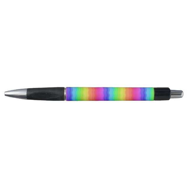 Rainbow Wavy Wave Gradual Pastel Colour Pen (Front)