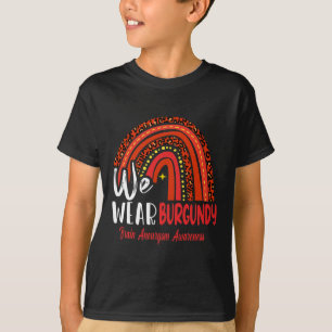 Rainbow We Wear Brain Aneurysm Awareness  T-Shirt