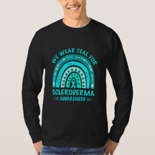 Rainbow We wear teal for Scleroderma Awareness T-Shirt