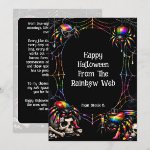 🎃🌈 “Rainbow Web Chaos Crew card