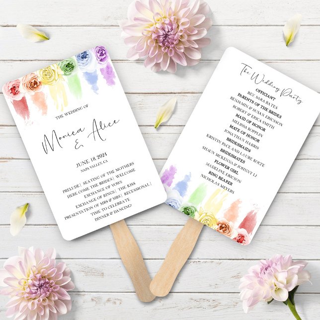 Rainbow Wedding Fan Program (Creator Uploaded)