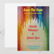 Rainbow Wedding Invitation