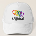 Rainbow Wedding Layered Hearts Officiant