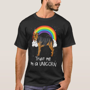 Rainbow Welsh Terrier Trust Me Im A Unicorn Dog T-Shirt