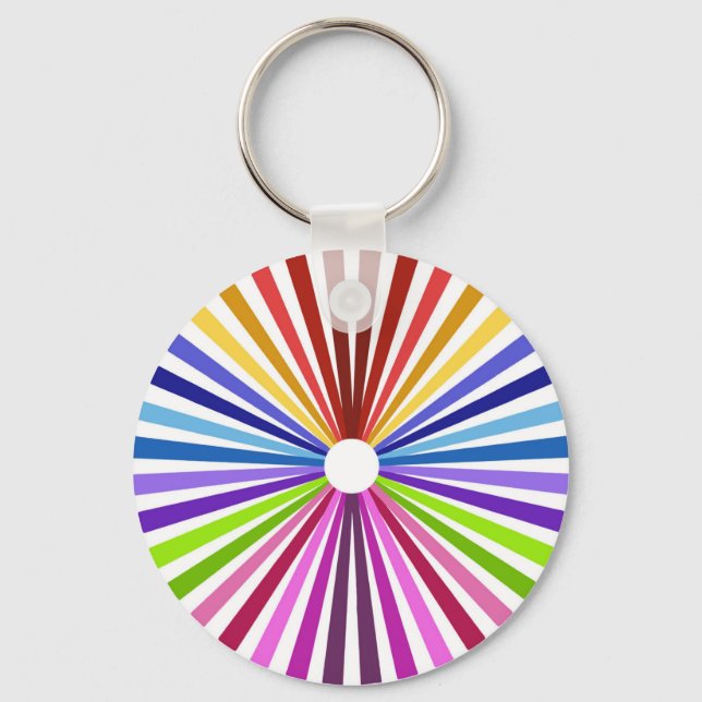 Rainbow Wheel Keychain (Front)