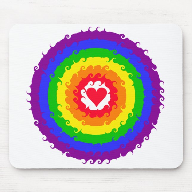 Rainbow Wheel mousepad (Front)