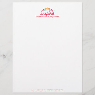 Rainbow Winged Dove (sharp) Letterhead