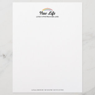 Rainbow Winged Dove (soft) Letterhead