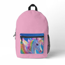 Rainbow Winged Prancing Unicorn