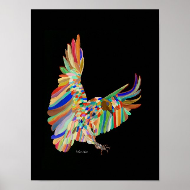 Rainbow wings LeeMarie's Drawing Poster (Front)