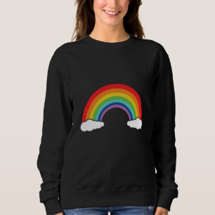 Rainbow with clouds sweatshirt