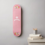 Rainbow with relief effect Skateboard<br><div class="desc">Rainbow with relief effect Skateboard,  great for any occasion such as birthday's girl. Make it your own by adding your text. To access advanced editing tools,  please go to "Personalize this template" and click on "Details",  scroll down and press the "click to customize further" link.</div>
