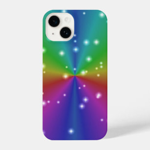 Rainbow with Stars iPhone 14 Case