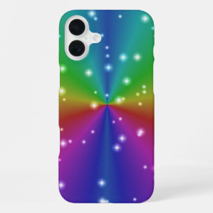 Rainbow with Stars iPhone 16 Plus Case
